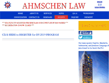 Tablet Screenshot of ahmschenlaw.com